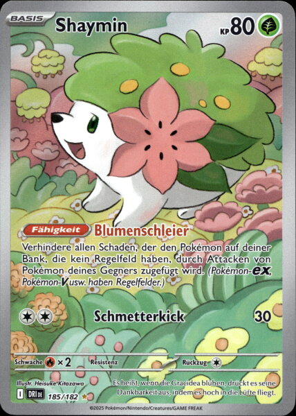 Shaymin 185/182 Illustration Rare