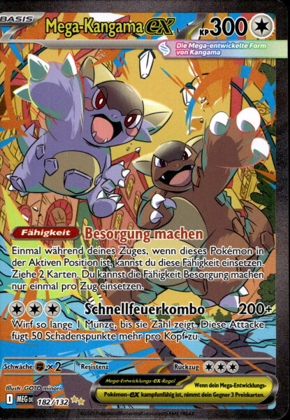 Mega-Kangama-ex 182/132 Special Illustration Rare