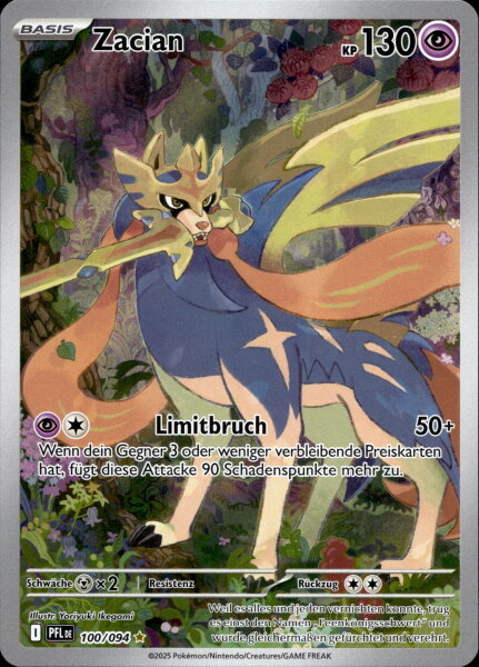 Zacian 100/094 Illustration Rare