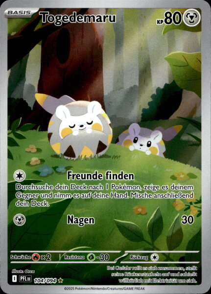 Togedemaru 104/094 Illustration Rare