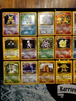 Pokemon Basis Base Set - Masterset komplett 102/102 played-good DEUTSCH