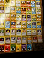 Pokemon Basis Base Set - Masterset komplett 102/102 played-good DEUTSCH